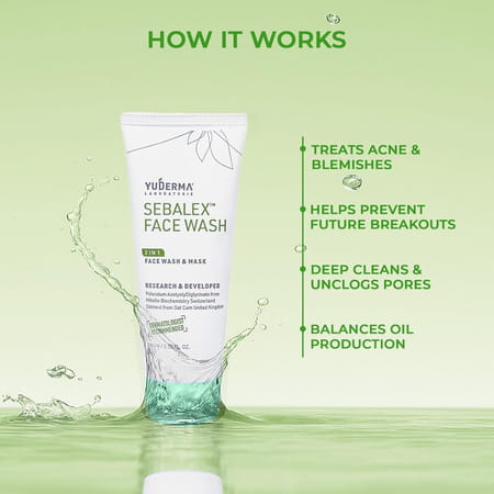 Yuderma Sebalex Medi-Acne Face Wash & Mask | 100 Gm