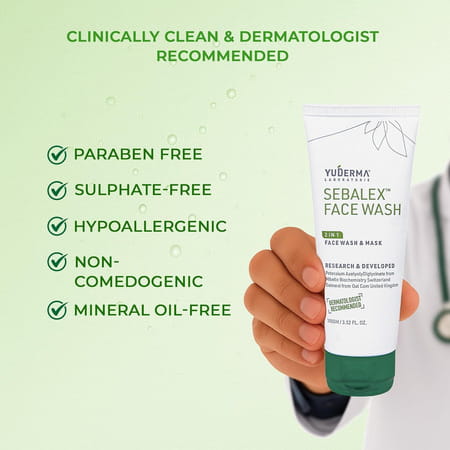Yuderma Sebalex Medi-Acne Face Wash & Mask | 100 Gm