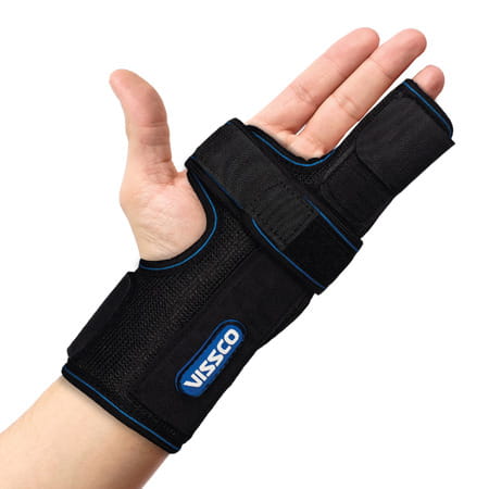 Vissco Boxer'S Support Brace | Detachable Splints For Finger Fracture | Trigger Finger - Black