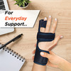 Vissco Boxer'S Support Brace | Detachable Splints For Finger Fracture | Trigger Finger - Black