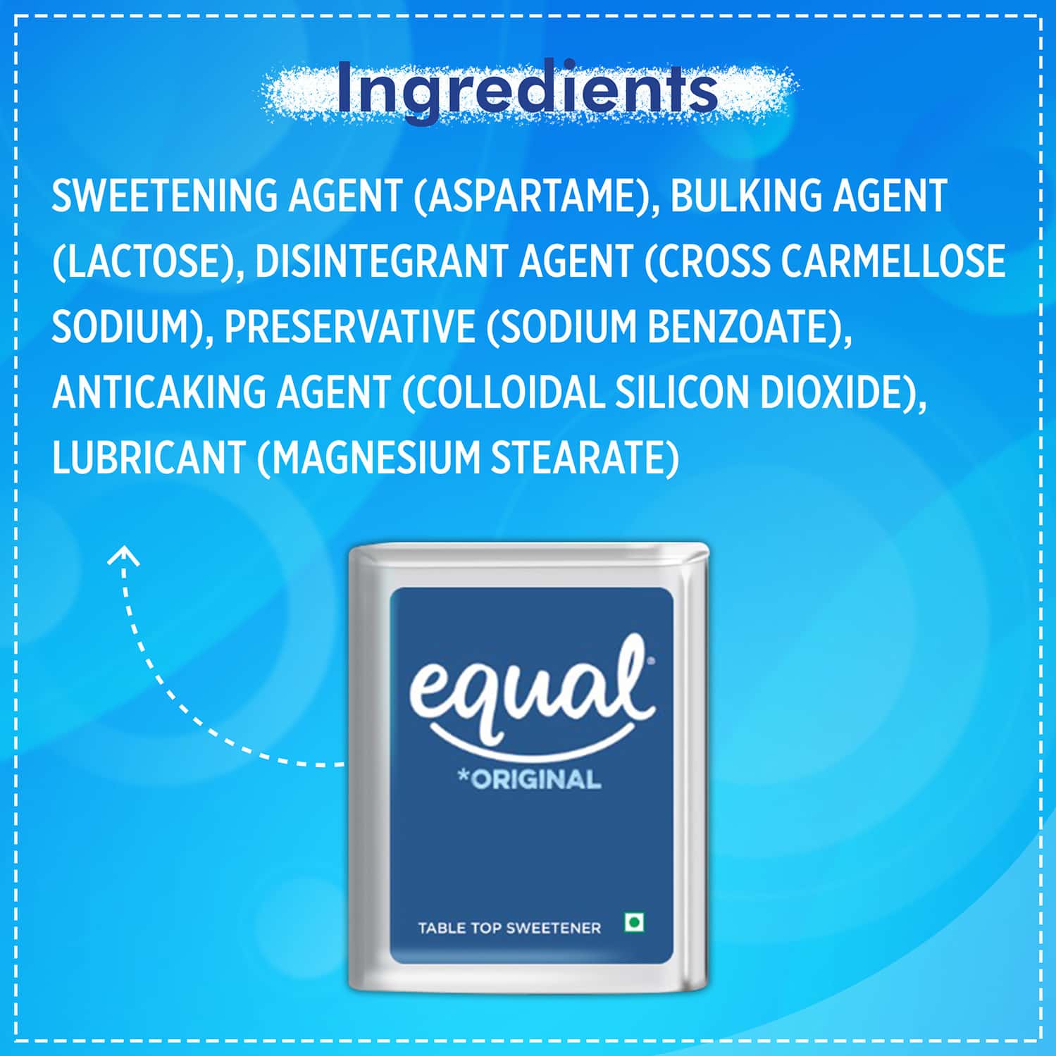 Buy EQUAL ORIGINAL LOW CALORIE SWEETENER, SUGAR FREE, LOW CALORIES,300