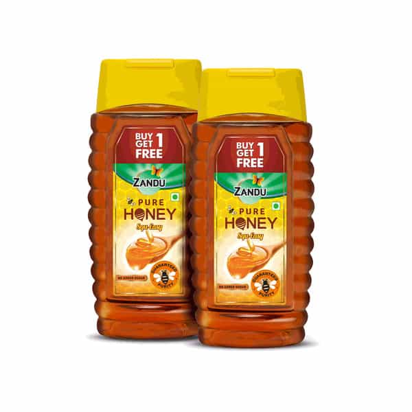 Zandu Pure Honey Squ-Easy (Buy 1 Get 1 Free) - 800 Gm