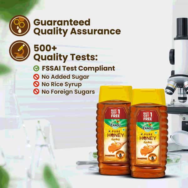 Zandu Pure Honey Squ-Easy (Buy 1 Get 1 Free) - 800 Gm