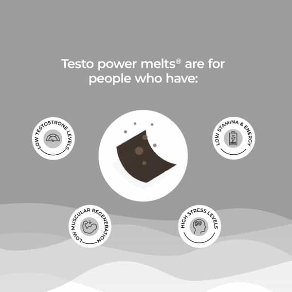 Wellbeing Nutrition Melts Testo Power Testosterone Booster For Stamina & Vitality 30 Oral Strips