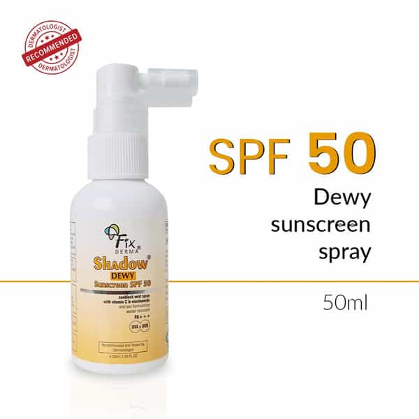 Fixderma Shadow Dewy Sunscreen Spf 50 Spray - 50Ml