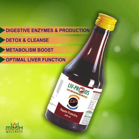 Mbdh Wellness Liv Pro Ds Syrup - Fatty Liver And Natural Detox Natural With Kalmegh(Pack Of 2)