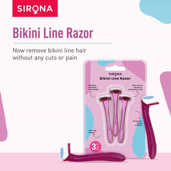 Sirona Bikini Line Razors - 3 Razors