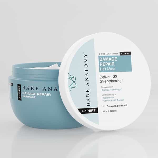 Bare Anatomy Damage Repair Hair Mask | Prevents Hair Fall Due To Breakage For Men And Women | 250 Gm