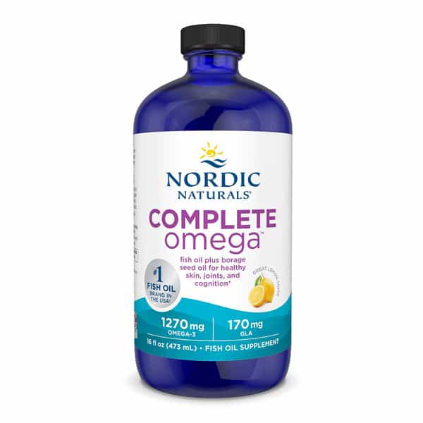 Nordic Naturals Complete Omega 3 1270 Mg Omega 3 Fish Oil Epa & Dha Supplement Lemon Syrup 473 Ml