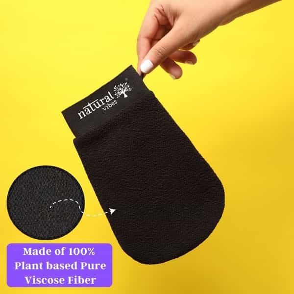 Natural Vibes Exfoliating & Scrubbing Glove For Smooth Skin & Cellulite Reduction