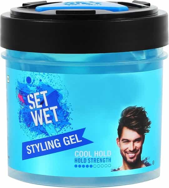 Set Wet Hair Gel For Men Cool Hold Medium Hold No Alcohol No Sulphate 250Ml