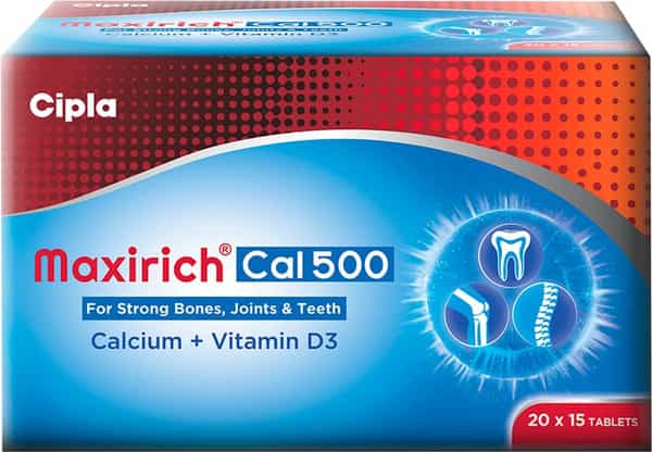 Maxirich Cal 500 Strip Of 15 Tablets