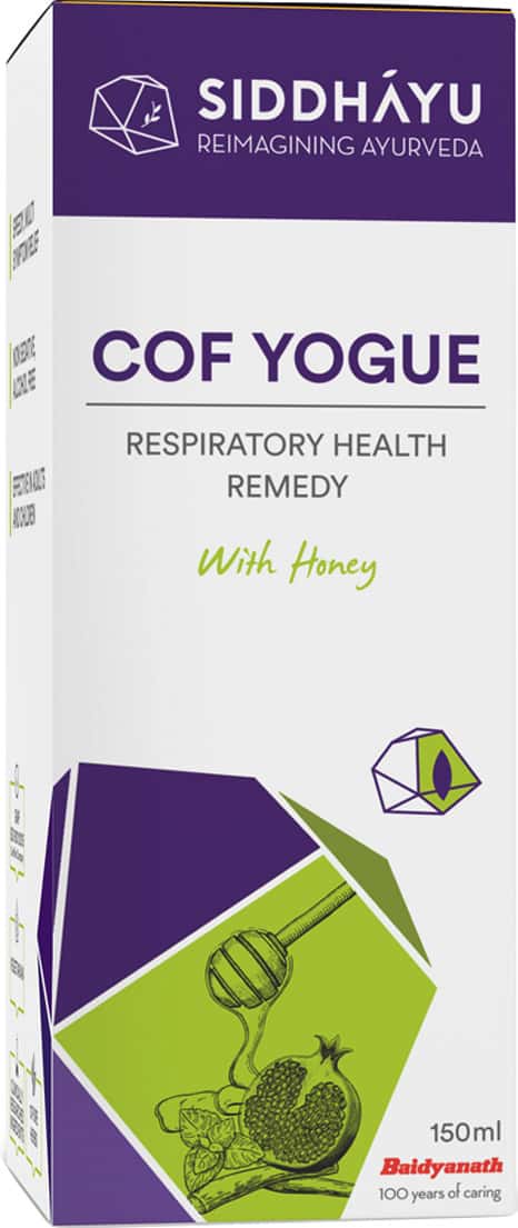 Siddhayu Cof Yogue Ayurvedic Syrup With Honey For Cough And Cold | 150 Ml X 1