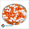 Patco Pharmaceuticals - Size 1 Orange/White Empty Gelatin Pill Capsule |Diy Powder Filling.
