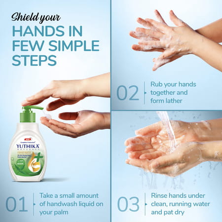Yuthika Liquid Hand Wash Refill Pack | Neem | Complete Protection | Ph Balanced Formula | 675ml
