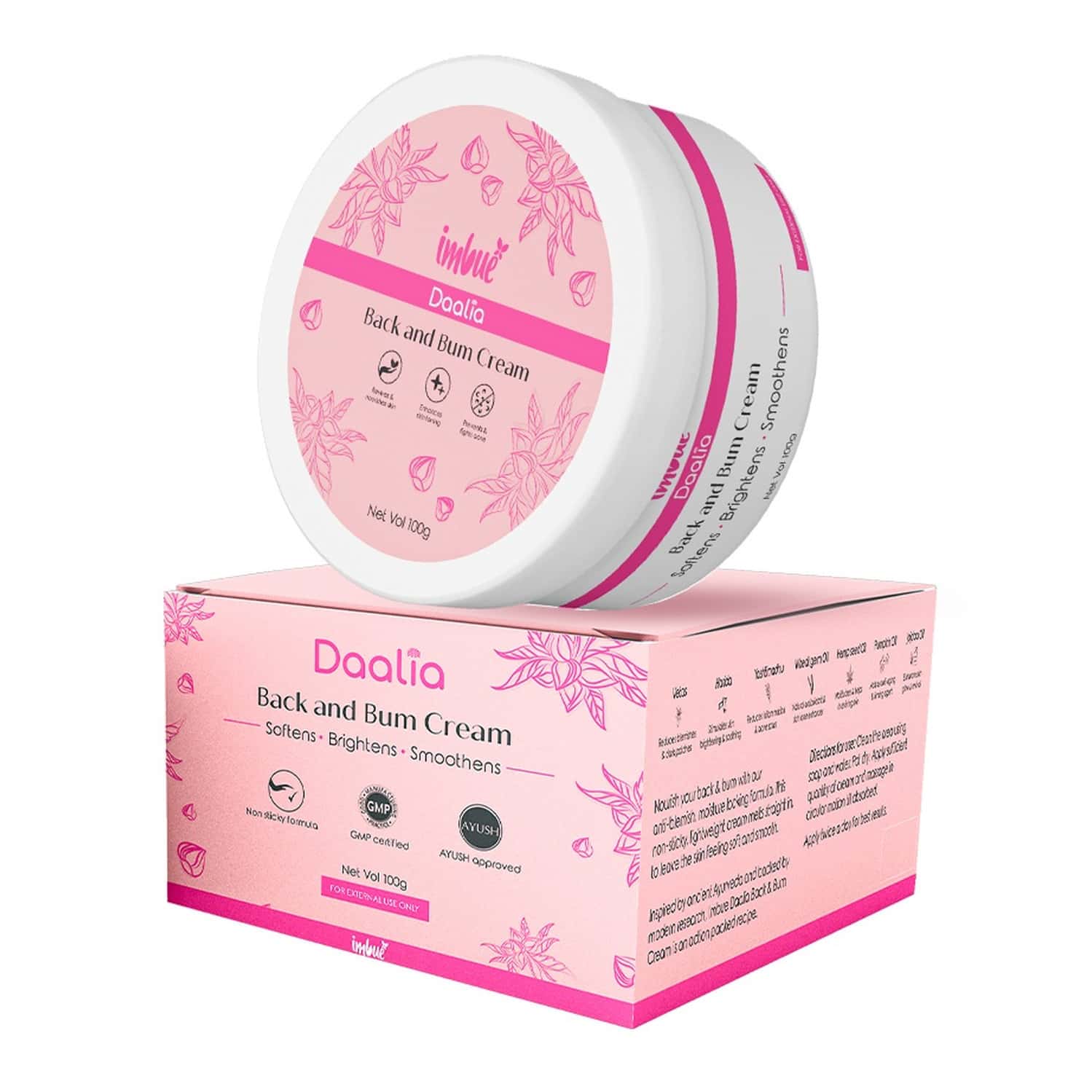 Imbue Daalia Back & Bum Cream 100gm