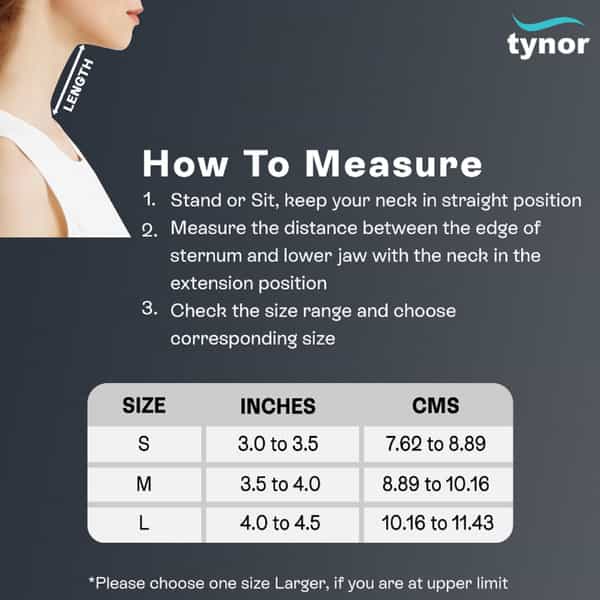 Tynor B 07 Cervical Collar Soft Belt Size Small