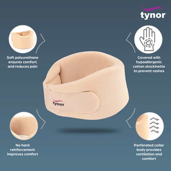 Tynor B 07 Cervical Collar Soft Belt Size Small