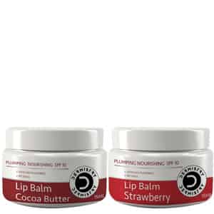 Dermistry Plumping Gloss Spf10 Strawberry & Cocoa Butter Lip Balm Dry Dark Chapped Pigmented Lips