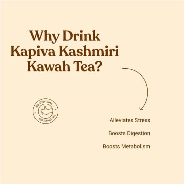 Kapiva Kashmiri Kahwah Tea -Alleviates Stress & Digestive Booster |72 Gm (36 Bags)