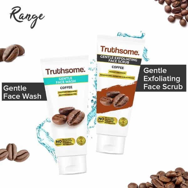 Truthsome Gentle Exfoliating Face Scrub With Coffee & Vitamin E - For All Skin Types | 100 Ml