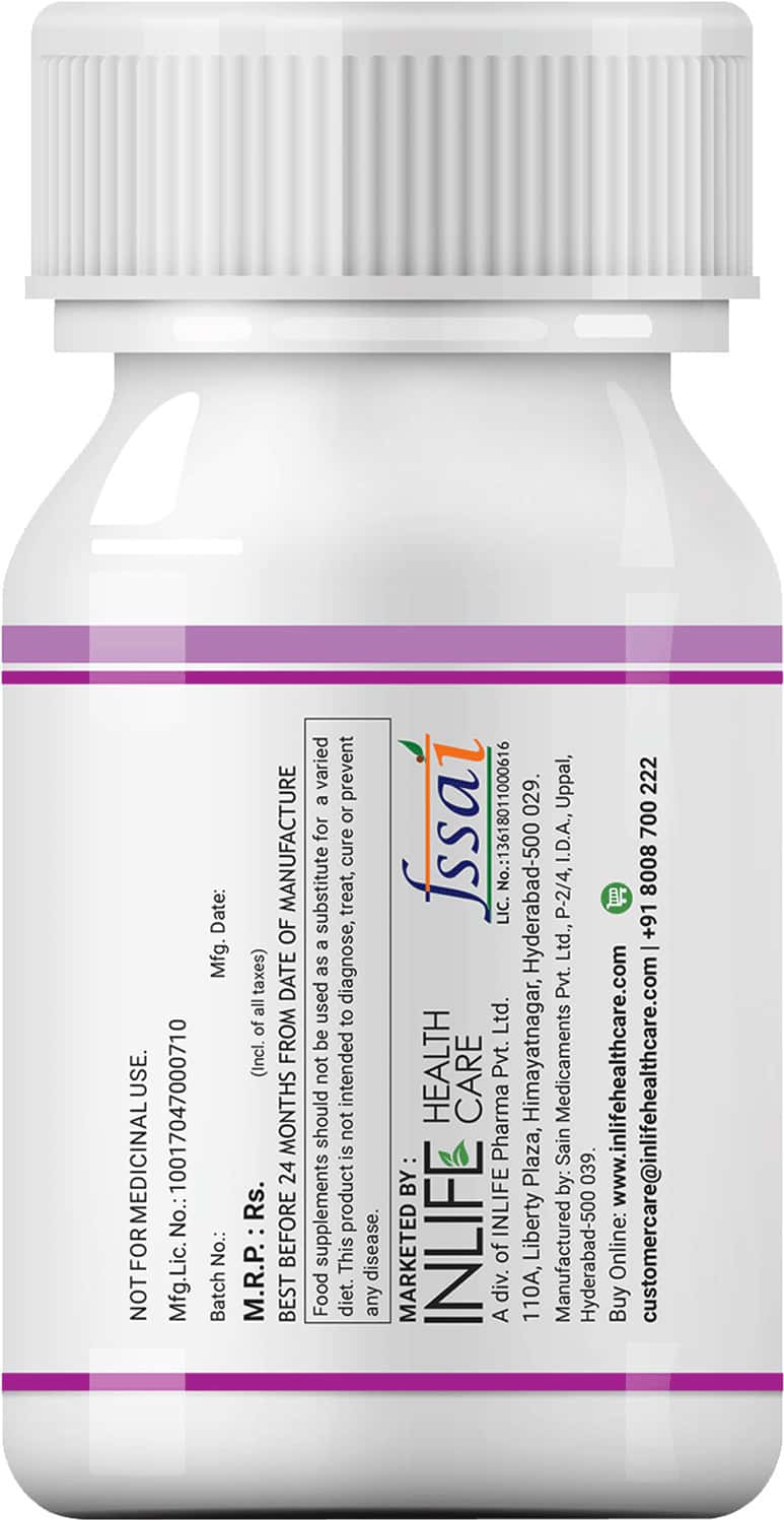 Buy INLIFE VITAMIN B12 1500 MCG WITH B1 B5 B6 FOLIC ACID INOSITOL