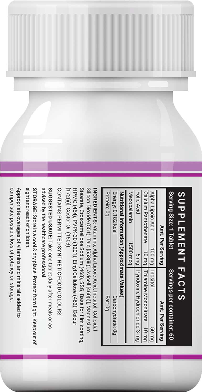 Buy INLIFE VITAMIN B12 1500 MCG WITH B1 B5 B6 FOLIC ACID INOSITOL