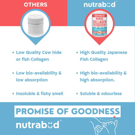 Nutrabud Marine Collagen Powder | No Added Sugar | Orange Flavor | 200g
