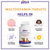 Petvit Multivitamin With 18 Ingredients For Dogs & Cats For All Age Group- 60 Chewable Tablets