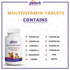 Petvit Multivitamin With 18 Ingredients For Dogs & Cats For All Age Group- 60 Chewable Tablets