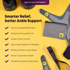 Betterhood Ankle Support Brace With Zerobulk Max Stability Design (Size M | Uk 5-8 | Pack Of 2)