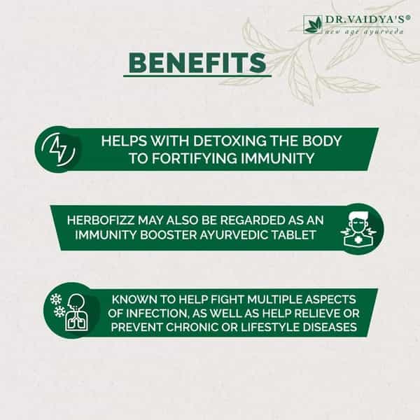 Dr. Vaidya's Herbofizz - 1000Mg Amla Effervescent Tablets - Pack Of 3