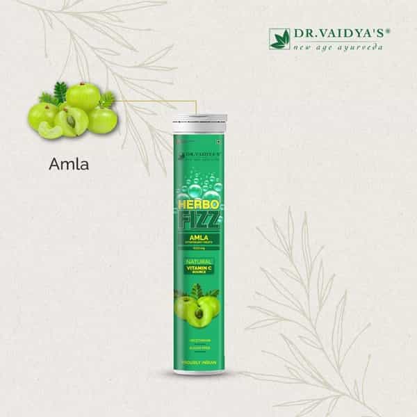 Dr. Vaidya's Herbofizz - 1000Mg Amla Effervescent Tablets - Pack Of 3