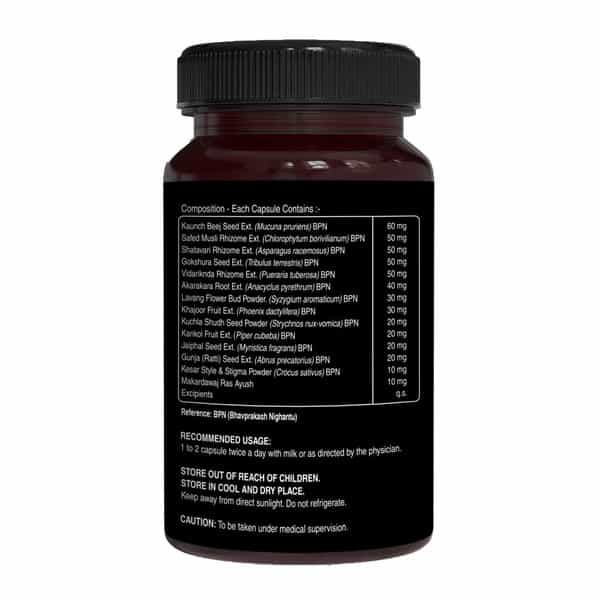 Pure Nutrition Menizin | Vitality Supplement For Women | For Improved Libido | 60 Veg Capsules