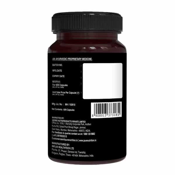 Pure Nutrition Menizin | Vitality Supplement For Women | For Improved Libido | 60 Veg Capsules