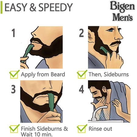Bigen Men'S Beard Color Natural Black B101 40g & Bigen Men'S Speedy Color Natural Black 101 80g