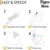Bigen Men's Beard Color Natural Black B101 40G & Bigen Men's Speedy Color Natural Black 101 80G