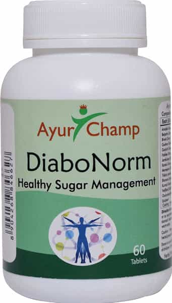 Ayur Champ Diabo Norm | Healthy Sugar Management | Herbal Supplement | 60 Tablets