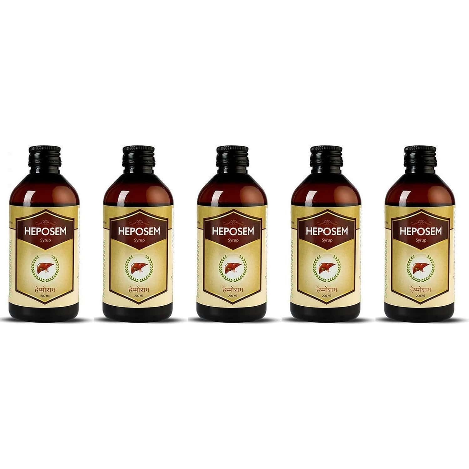 Kerala Ayurveda Heposem Syrup 200ml X Pack Of 5 (Pack Of 5)
