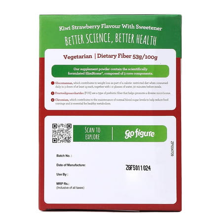 Gofigure Pre Meal Supplement Powder Shot Strawberry & Kiwi Flavor | 21 Sachets For Men & Women