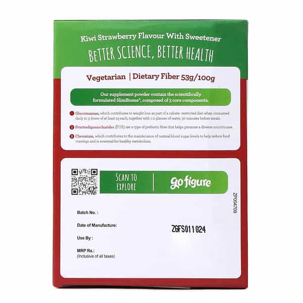 Gofigure Pre Meal Supplement Powder Shot Strawberry & Kiwi Flavor | 21 Sachets For Men & Women