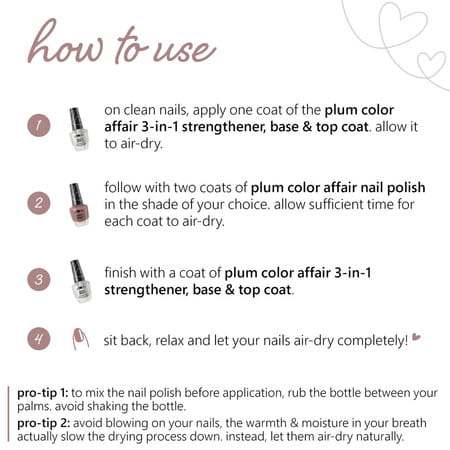 Plum Color Affair Nail Polish - Lilac Dawn - 132 7-Free Formula 11 Ml