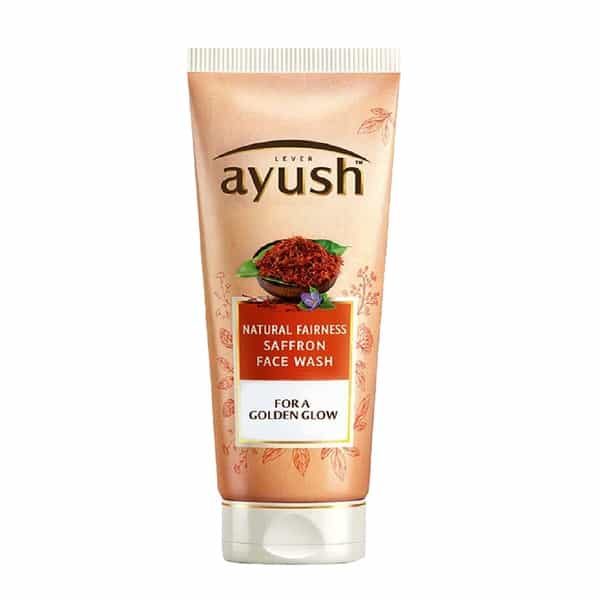 Lever Ayush Natural Fairness Saffron Face Wash-80 G