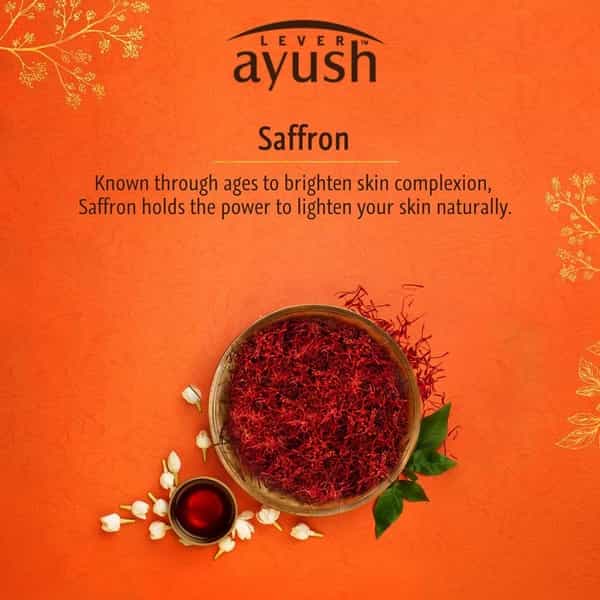 Lever Ayush Natural Fairness Saffron Face Wash-80 G