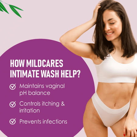 Mildcares Intimate Foam Wash For Women With Tea Tree Oil & Aloe Vera-100ml