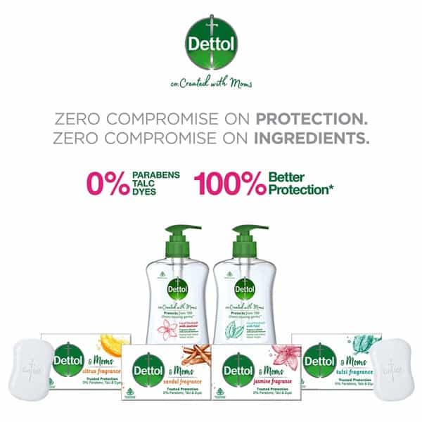 Dettol & Moms Bathing Soap Sandal - 125Gm ( Buy 3 Get 1 )