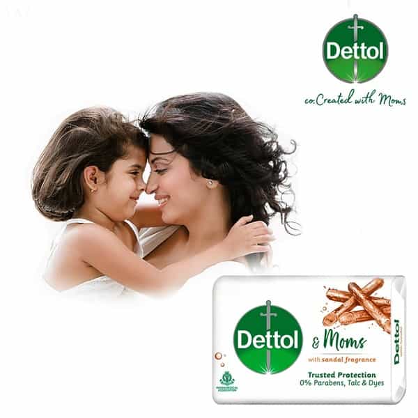 Dettol & Moms Bathing Soap Sandal - 125Gm ( Buy 3 Get 1 )