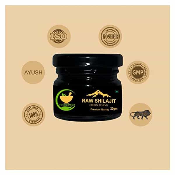 Fij Ayurveda Pure Ayurvedic Raw Shilajit/Shilajit Resin (Semi Liquid)- 60Gm (Pack Of 3)