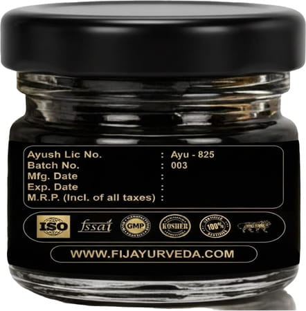 Fij Ayurveda Pure Ayurvedic Raw Shilajit/Shilajit Resin (Semi Liquid)- 60gm (Pack Of 3)