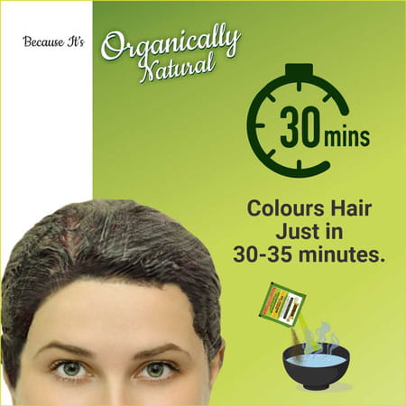 Indus Valley Organically Natural Damage Free Gel Hair Color-Dark Brown
